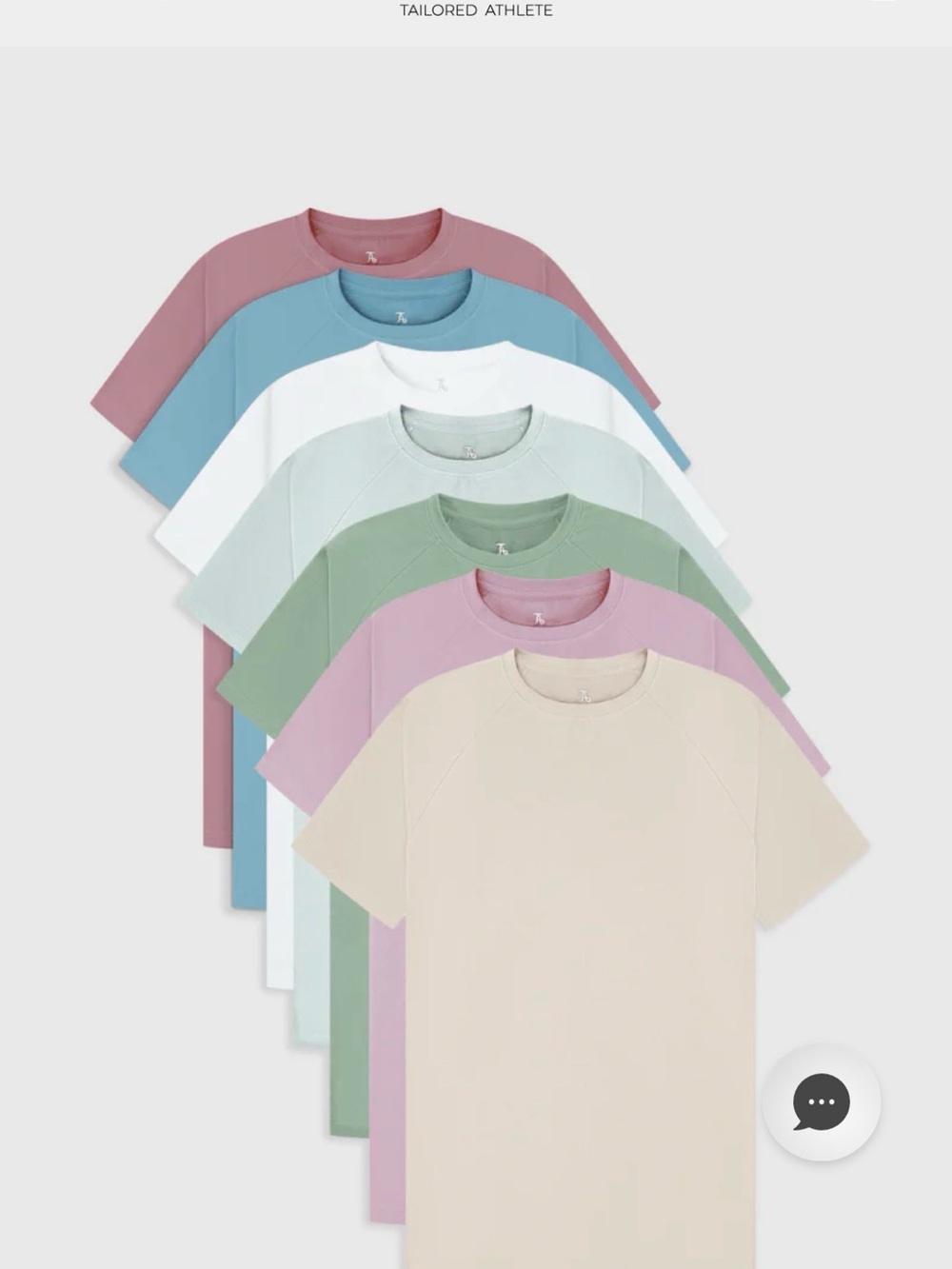 Tailored Athlete Men’s Short Sleeve Crew Neck T-Shirt - Pastel Multi